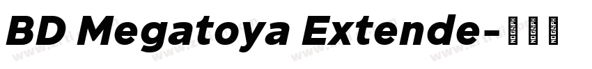 BD Megatoya Extende字体转换